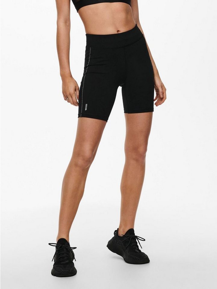 ONLY Play Leggings Kurze Capri Sport Leggings Stretch Fitness Hose Shorts ONPPERFORM 4876 in Schwarz von ONLY Play