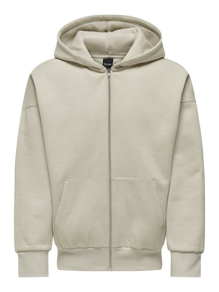 ONLY & SONS Sweatjacke - Basic Sweatjacke Zip - Hoodie - ONSDAN LIFE RLX HEAVY von ONLY & SONS