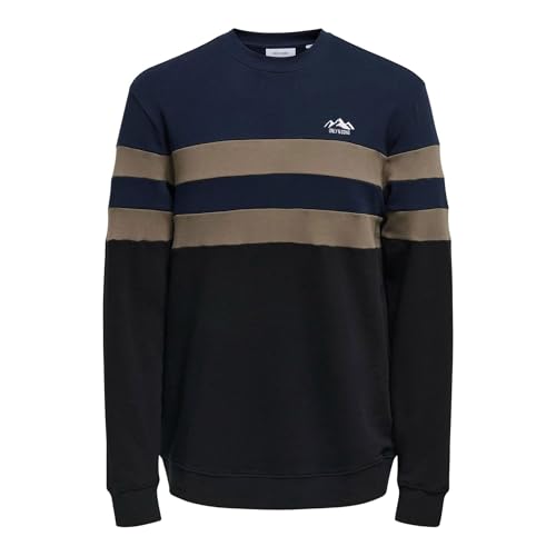 Only & Sons Thor Regular Logo CB Crew Pullover Herren - M von ONLY & SONS