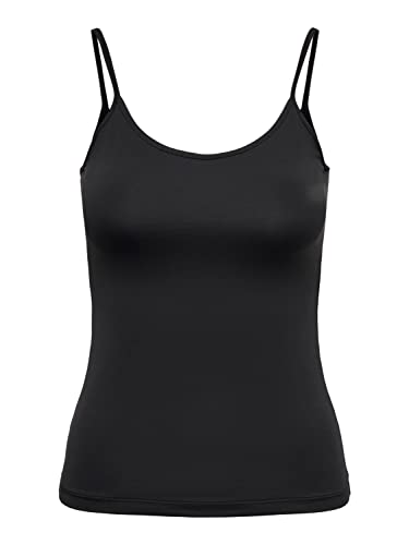 ONLY Damen Onlea S/L New Singlet Jrs Noos, Schwarz, L von ONLY