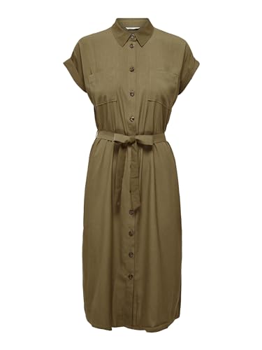 ONLY Damen Onlhannover S/S Shirt Dress Noos Wvn, Cub, 38 ONLY Damen Onlhannover S/S Shirt Dress Noos Wvn, Cub, 38 von ONLY