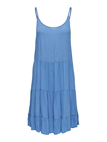 ONLY Damen Onlmaj Life S/L AOP Short Dress WVN Noos, Marina, S ONLY Damen Onlmaj Life S/L AOP Short Dress WVN Noos, Marina, S von ONLY