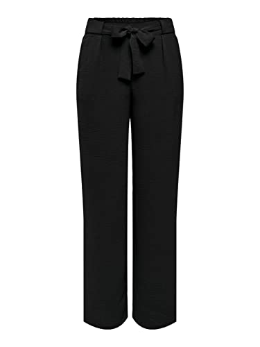 ONLY Damen Onlmette Wide Hw Pant Noos Wvn, Schwarz, XS / 32L von ONLY