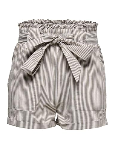 ONLY Damen Onlsmilla Belt Shorts Noos Wvn, Toasted Coconut/Stripes:w/Stripes, XXS ONLY Damen Onlsmilla Belt Shorts Noos Wvn, Toasted Coconut/Stripes:w/Stripes, XXS von ONLY