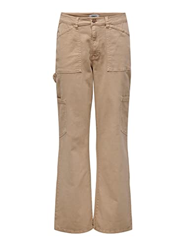 ONLY Damen Onlvox Hw Str Cargo Pant Pnt, Nomad, L / 32L von ONLY