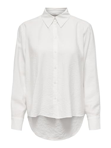 ONLY Damen Onlmary L/S Shirt WVN, Cloud Dancer, XXL ONLY Damen Onlmary L/S Shirt WVN, Cloud Dancer, XXL von ONLY