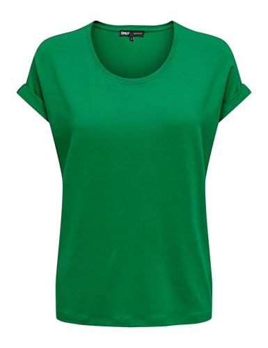 ONLY Damen Top Kurzarm Rundhals T-Shirt Moster Weiß Schwarz XS S M L XL XXL, Größe:L, Farbe:Jolly Green 15106662 ONLY Damen Top Kurzarm Rundhals T-Shirt Moster Weiß Schwarz XS S M L XL XXL, Größe:L, Farbe:Jolly Green 15106662 von ONLY
