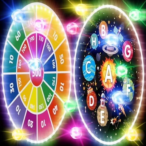 ONLYFUN Dartscheibe Kinder Spiele Ab 4 Jahren, Tier Halloween Basketball Dinosaurier Planet Weihnachten Klettball Dartboard, Wurfspiel Dart Spiel Klettbälle, Geschenke für 3–10 Junge, Mädchen ONLYFUN Dartscheibe Kinder Spiele Ab 4 Jahren, Tier Halloween Basketball Dinosaurier Planet Weihnachten Klettball Dartboard, Wurfspiel Dart Spiel Klettbälle, Geschenke für 3–10 Junge, Mädchen von ONLYFUN