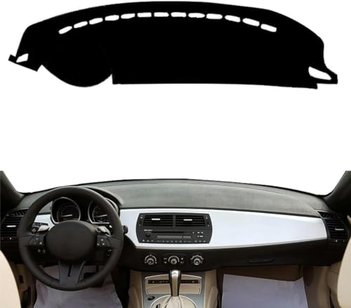 ONNAT Armaturenbrett-Abdeckung fürs Auto, Sonnenschutzpolster, Armaturenbrett-Teppich, für BMW Z4 (E85) 2003–2008, Armaturenbrett-Abdeckung aus Flanellstoff von ONNAT