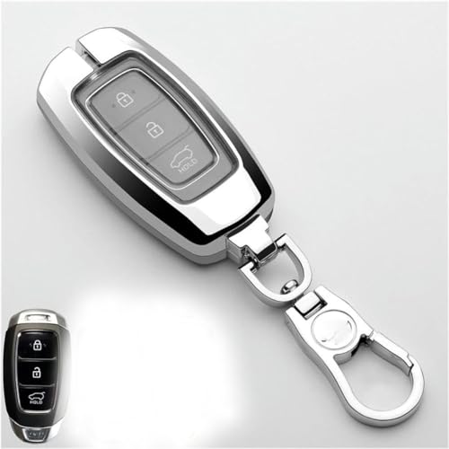 ONNAT Auto Schlüssel Fall Abdeckung Tasche Legierung TPU Für Hyundai Palisade Accent Santa Fe Veloster Kona Elektrische Nexo Elantra GT I30 von ONNAT