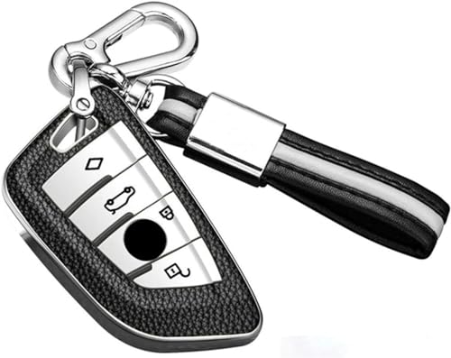 ONNAT Autoschlüssel-Hülle aus weichem TPU mit Schlüsselanhänger für BMW X5 F15 X6 F16 G30 7 Serie G11 X1 F48 F39 von ONNAT