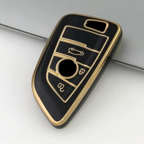 ONNAT TPU-Abdeckungsschale, Fernbedienung für Auto-Schlüsselanhänger, Autoschlüssel-Hülle, für 1/3/5/6/7 Serie G30 G20 G32 G11 F20 Z4 F48 F39 G01 G02 F15 F16 G07 X1 X3 X5 X6 X7 von ONNAT