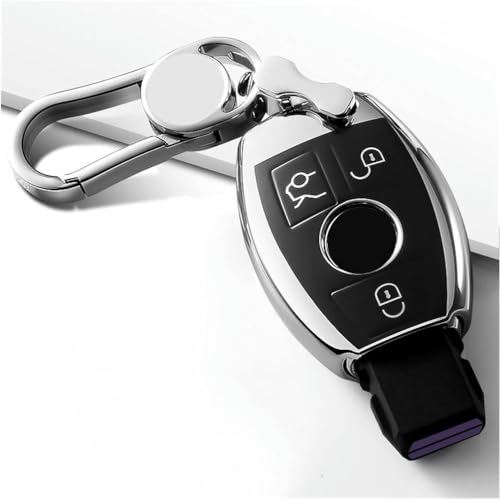 ONNAT TPU Autoschlüsselhülle Tasche ABS mit Schlüsselanhänger für Mercedes Benz ACERM Klasse CLA GLA von ONNAT