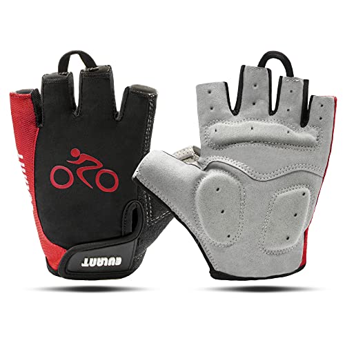ONTYZZ Fahrradhandschuhe Fitness Handschuhe Damen Herren Trainingshandschuh Adjustable Sporthandschuhe für Radsport Camping Fingerlose Handschuhe Rot/L ONTYZZ Fahrradhandschuhe Fitness Handschuhe Damen Herren Trainingshandschuh Adjustable Sporthandschuhe für Radsport Camping Fingerlose Handschuhe Rot/L von ONTYZZ