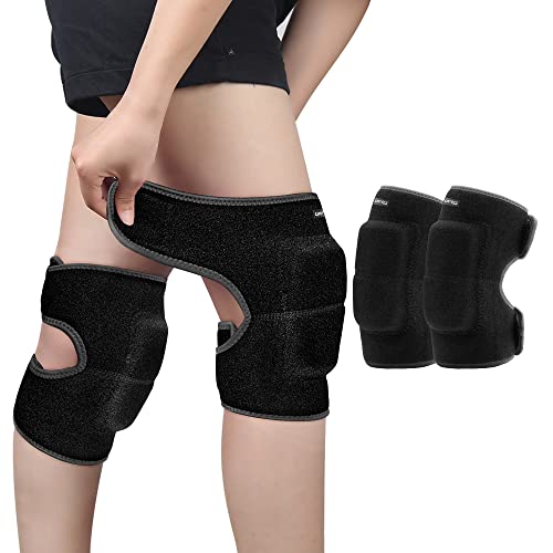 ONTYZZ Kinder Knieschützer Jungen Mädchen Einstellbar Weich Knieschoner mit Verdickten SBR Pad Guard Kniepolster für Downhill Radfahren Tanzen Volleyball Krabbeln Sport Kniebandagen Schwarz/L ONTYZZ Kinder Knieschützer Jungen Mädchen Einstellbar Weich Knieschoner mit Verdickten SBR Pad Guard Kniepolster für Downhill Radfahren Tanzen Volleyball Krabbeln Sport Kniebandagen Schwarz/L von ONTYZZ