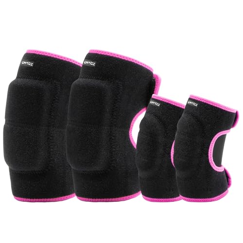 ONTYZZ Kinder Schutzausrüstung Set Weich Einstellbar Kind Ellenbogenschoner Knieschoner zum Fahrrad Ausbalancieren Skateboard Inline-Roller Schlittschuh Roller Radfahren Ski Schwarz-Rose/S ONTYZZ Kinder Schutzausrüstung Set Weich Einstellbar Kind Ellenbogenschoner Knieschoner zum Fahrrad Ausbalancieren Skateboard Inline-Roller Schlittschuh Roller Radfahren Ski Schwarz-Rose/S von ONTYZZ