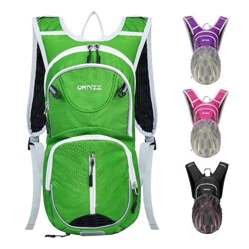 ONTYZZ Fahrradrucksack 12L Unisex Nylon Wasserabweisend Fahrrad Schulter Rucksack Reiserucksack Sportrucksack Tagesrucksack Trekkingrucksack Grün ONTYZZ Fahrradrucksack 12L Unisex Nylon Wasserabweisend Fahrrad Schulter Rucksack Reiserucksack Sportrucksack Tagesrucksack Trekkingrucksack Grün von ONTYZZ