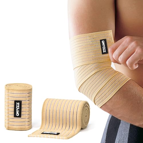 ONTYZZ Ellenbogenorthese 1 Paar Hoch Elastisch Handgelenk Bandagen Handstütze zum Sport Fitnessstudio Betrieb Hocken Trainieren Knöchelstütze Beige/90cm ONTYZZ Ellenbogenorthese 1 Paar Hoch Elastisch Handgelenk Bandagen Handstütze zum Sport Fitnessstudio Betrieb Hocken Trainieren Knöchelstütze Beige/90cm von ONTYZZ