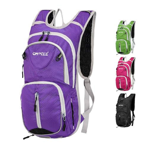 ONTYZZ Fahrradrucksack 12L Unisex Nylon Wasserabweisend Fahrrad Schulter Rucksack Reiserucksack Sportrucksack Tagesrucksack Trekkingrucksack Lila ONTYZZ Fahrradrucksack 12L Unisex Nylon Wasserabweisend Fahrrad Schulter Rucksack Reiserucksack Sportrucksack Tagesrucksack Trekkingrucksack Lila von ONTYZZ