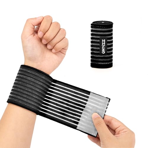ONTYZZ Handgelenkbandage 1 Stück Hoch Elastisch Handgelenkband für Sport Fitnessstudio Workout Hocken Gewichtheben Ausbildung Wraps Bandagen Schwarz/40cm ONTYZZ Handgelenkbandage 1 Stück Hoch Elastisch Handgelenkband für Sport Fitnessstudio Workout Hocken Gewichtheben Ausbildung Wraps Bandagen Schwarz/40cm von ONTYZZ