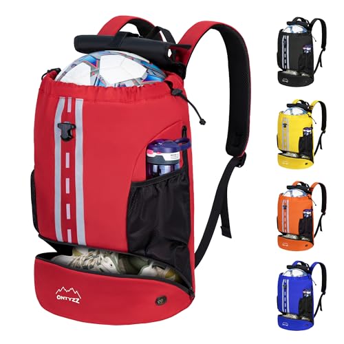 Wasserdicht Rucksack mit Kordelzug Sportrucksack mit Schuhfach Multifunktionaler Tagesrucksack mit Trocken-Nass Separat für Gym Yoga Schwimmen Strand Tanzen Basketball Volleyball Fußball Tasche Wasserdicht Rucksack mit Kordelzug Sportrucksack mit Schuhfach Multifunktionaler Tagesrucksack mit Trocken-Nass Separat für Gym Yoga Schwimmen Strand Tanzen Basketball Volleyball Fußball Tasche von ONTYZZ