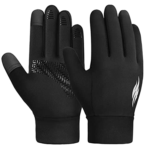 Kinder Handschuhe Winter Fahrradhandschuhe - Kids Warme Touchscreen Winterhandschuhe Outdoor Sport Laufhandschuhe Wasserdicht Winddichte mit Anti-Rutsch für Junge Mädch Fahrrad Schwarz 4-12 Jahre Kinder Handschuhe Winter Fahrradhandschuhe - Kids Warme Touchscreen Winterhandschuhe Outdoor Sport Laufhandschuhe Wasserdicht Winddichte mit Anti-Rutsch für Junge Mädch Fahrrad Schwarz 4-12 Jahre von OOPOR