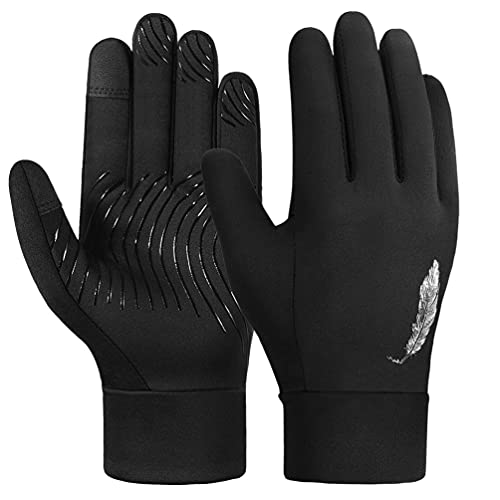 OOPOR Winter Handschuhe Kinder Fahrradhandschuhe Touchscreen - Anti-Rutsch Winddichte Radhandschuhe Herbst früher Winter Laufen Winterhandschuhe Junge Mädch für Outdoor Sport Fahrrad 4-12 Jahre von OOPOR