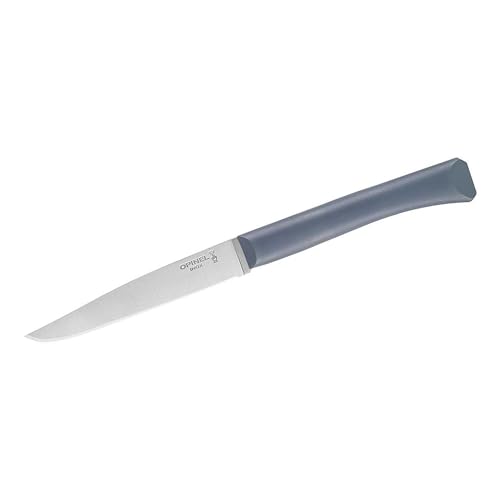 Opinel Bon Appetit+ Tafelmesser - Sandvik Stahl 12C27 - rostfrei - Mikrozahnung - anthrazitfarbener Polymergriff, Blau Opinel Bon Appetit+ Tafelmesser - Sandvik Stahl 12C27 - rostfrei - Mikrozahnung - anthrazitfarbener Polymergriff, Blau von OPINEL
