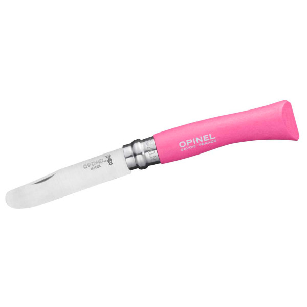 Opinel - Kindermesser No 07 - Messer Gr 7,5 cm rosa/weiß von OPINEL