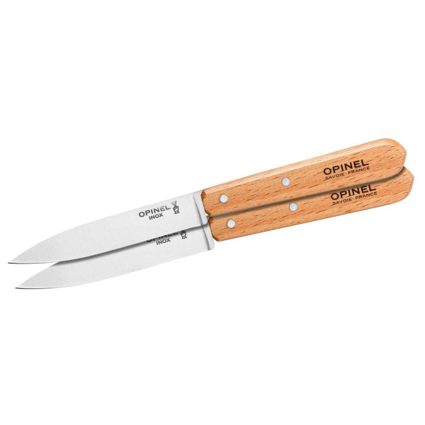 Opinel - Küchenmesser  No 112  2-Pack - Messer Gr 9,6 cm beech von OPINEL