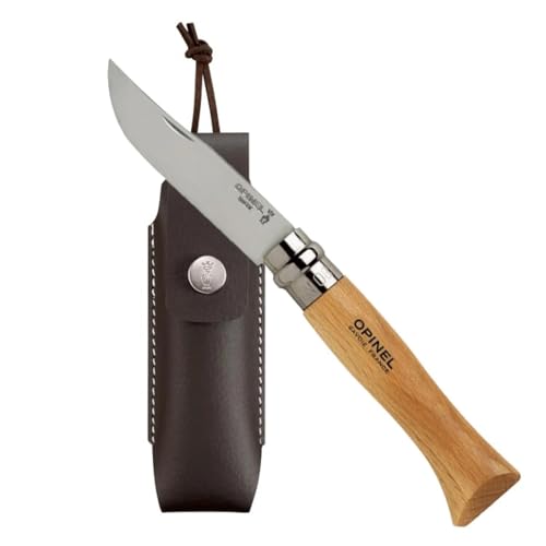 Opinel Messer Nr.8 Buchenholz inklusive Kunstlederetui Opinel Messer Nr.8 Buchenholz inklusive Kunstlederetui von OPINEL
