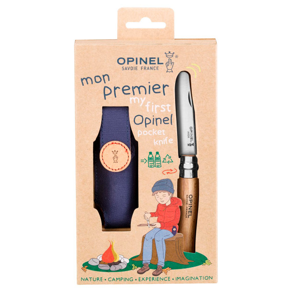 Opinel - No 07 Kindermesser mit Etui - Messer Gr 7,5 cm beech von OPINEL