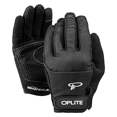OPLITE Simracing Gloves Gants de Protection Karting Simulation Course Gaming Noir Taille M 22,4 x 10,5 cm von OPLITE