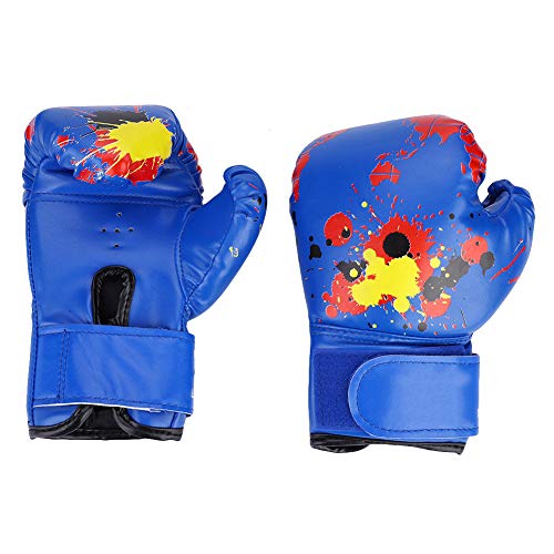 Boxhandschuhe für, Kleinkind-Boxhandschuhe, Boxhandschuhe, Atmungsaktiv, PU-Leder für Im Alter von 2–11 Jahren (Blue) von OPPWONG