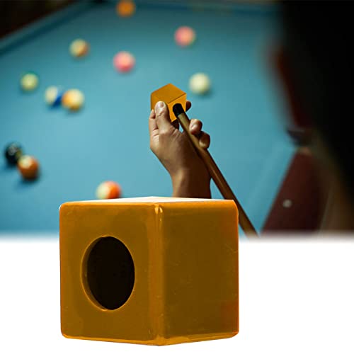 OPPWONG Kreidehalter, Queue-Spitzen-Kreidehalter, Schutzhülle, Hochwertiges Zubehör, Tragbarer Billard-Pool-Queue-Kreidehalter für Billard-Queue-Billard-Zubehör (Yellow) von OPPWONG