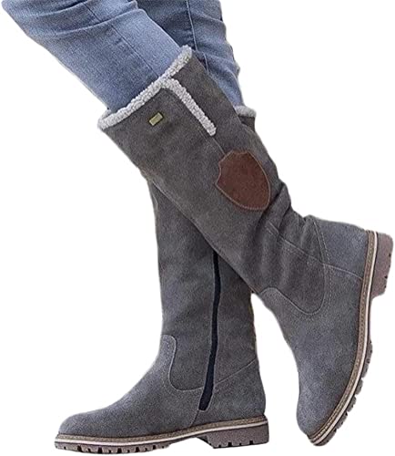 ORANDESIGNE Damen Lederstiefel Mittel Stiefel Herbst Winter Komfortabel Warm Wildleder Stiefel Hohe Stiefel Damen Stiefel mit Runder Zehenpartie Worker Boots Schneestiefel A Grau 40 EU ORANDESIGNE Damen Lederstiefel Mittel Stiefel Herbst Winter Komfortabel Warm Wildleder Stiefel Hohe Stiefel Damen Stiefel mit Runder Zehenpartie Worker Boots Schneestiefel A Grau 40 EU von ORANDESIGNE