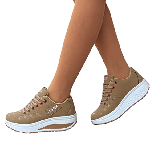 ORANDESIGNE Damen Sneaker Atmungsaktiv Leichtgewicht Sportschuhe Laufschuhe Wanderschuhe Outdoor Schuhe C Khaki 37 EU ORANDESIGNE Damen Sneaker Atmungsaktiv Leichtgewicht Sportschuhe Laufschuhe Wanderschuhe Outdoor Schuhe C Khaki 37 EU von ORANDESIGNE