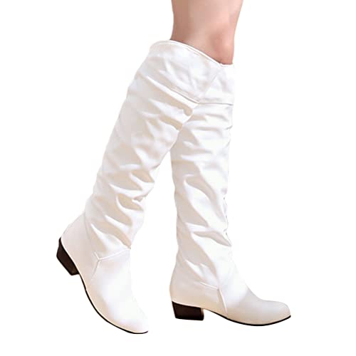 ORANDESIGNE Damen Wildlederstiefel mit Hasp Leder Zipper Boots Herbst Winter Stiefel Damen Worker Boots Flache Stiefel C Weiß 37 EU ORANDESIGNE Damen Wildlederstiefel mit Hasp Leder Zipper Boots Herbst Winter Stiefel Damen Worker Boots Flache Stiefel C Weiß 37 EU von ORANDESIGNE