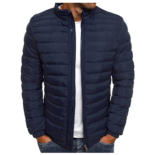 ORANDESIGNE Herren Jacke Winter Warm Steppjacke Wintermantel Daunenjacke Leichte Jacket Outdoor Puffer Gepolstert Männer Stehkragen Winterjacke Übergangsjacke A Dunkelblau XS ORANDESIGNE Herren Jacke Winter Warm Steppjacke Wintermantel Daunenjacke Leichte Jacket Outdoor Puffer Gepolstert Männer Stehkragen Winterjacke Übergangsjacke A Dunkelblau XS von ORANDESIGNE
