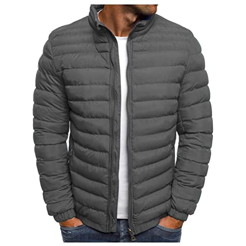 ORANDESIGNE Herren Jacke Winter Warm Steppjacke Wintermantel Daunenjacke Leichte Jacket Outdoor Puffer Gepolstert Männer Stehkragen Winterjacke Übergangsjacke A Grau S ORANDESIGNE Herren Jacke Winter Warm Steppjacke Wintermantel Daunenjacke Leichte Jacket Outdoor Puffer Gepolstert Männer Stehkragen Winterjacke Übergangsjacke A Grau S von ORANDESIGNE