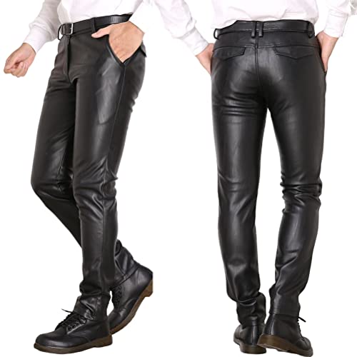 ORANDESIGNE Herren Slim Fit Soft PU Faux Leder Biker Hose Lederhosen wasserdichte Lederhose Weich Motorradhose Business Kunstleder Hosen Warme Winter Fleecehose K Schwarz M ORANDESIGNE Herren Slim Fit Soft PU Faux Leder Biker Hose Lederhosen wasserdichte Lederhose Weich Motorradhose Business Kunstleder Hosen Warme Winter Fleecehose K Schwarz M von ORANDESIGNE