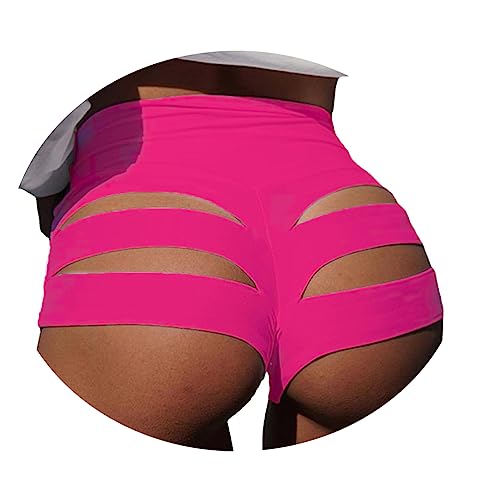 ORANDESIGNE Scrunch Butt Sportshorts Damen Push Up Booty Nahtlos Biker Yoga Fitness Gym Shorts A Rose S von ORANDESIGNE