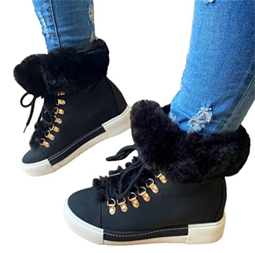 ORANDESIGNE Winterstiefel Damen rutschfeste Gefüttert Schneestiefel Kurze Stiefel für Frauen Flach Casual Flauschiger Langer Plüsch Stiefeletten Freizeitstiefel A Schwarz 39 EU ORANDESIGNE Winterstiefel Damen rutschfeste Gefüttert Schneestiefel Kurze Stiefel für Frauen Flach Casual Flauschiger Langer Plüsch Stiefeletten Freizeitstiefel A Schwarz 39 EU von ORANDESIGNE