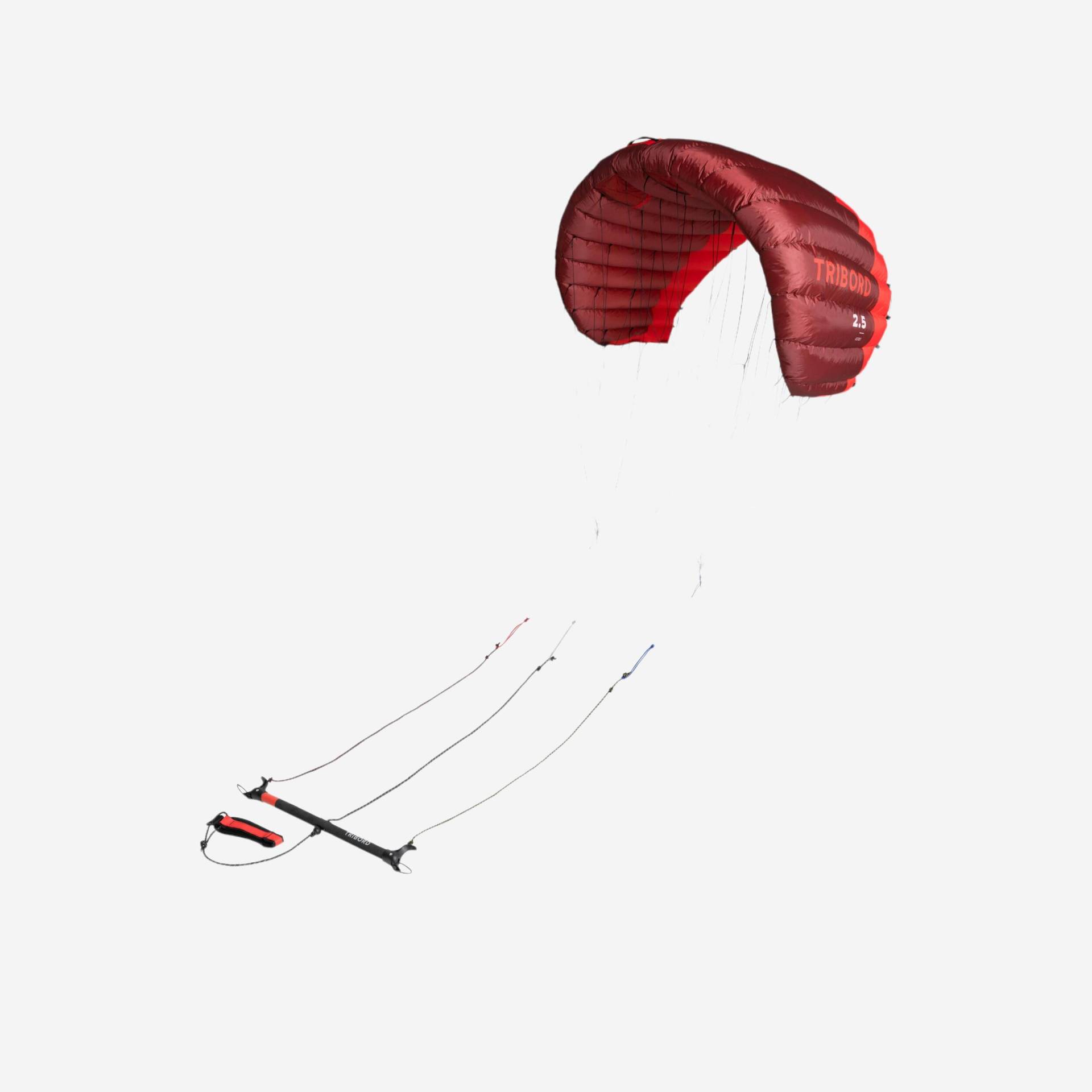Kite 2.5 m² mit Lenkstange KS100 rot Kite 2.5 m² mit Lenkstange KS100 rot von ORAO