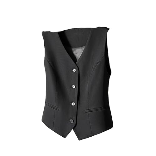 ORDOBO Anzugweste Für Damen - Formelle Anzugweste, Lässig, Schmal, Ärmellos, Kurze Jacke, Schlicht, Modisch, Sommer, Frühlingsmantel, Business-Büro-Tops, Schwarz, XL ORDOBO Anzugweste Für Damen - Formelle Anzugweste, Lässig, Schmal, Ärmellos, Kurze Jacke, Schlicht, Modisch, Sommer, Frühlingsmantel, Business-Büro-Tops, Schwarz, XL von ORDOBO