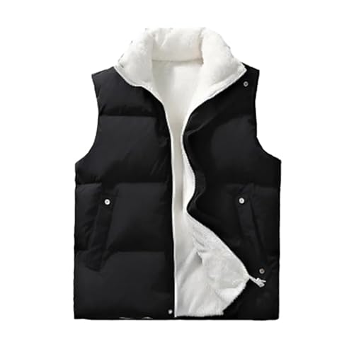 ORDOBO Herren Fleeceweste Jacke -Winter Herren Warm Ärmellos Klassisch Einfarbig Weste Dick Mode Stehkragen Reißverschluss Tops Strickjacke Streetwear,Schwarz,4XL ORDOBO Herren Fleeceweste Jacke -Winter Herren Warm Ärmellos Klassisch Einfarbig Weste Dick Mode Stehkragen Reißverschluss Tops Strickjacke Streetwear,Schwarz,4XL von ORDOBO