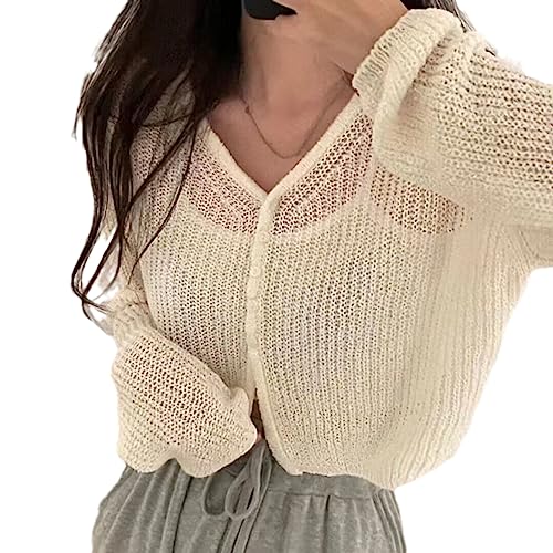 ORDOBO Sommer-Strickjacke Für Damen - Frühling Herbst Sonnenschutz Kleidung Strickjacke Jacke Frauen Strickpullover Dünner Mantel Lose Tops Plus Größe Tägliche Kleidung,Weiß,XXL ORDOBO Sommer-Strickjacke Für Damen - Frühling Herbst Sonnenschutz Kleidung Strickjacke Jacke Frauen Strickpullover Dünner Mantel Lose Tops Plus Größe Tägliche Kleidung,Weiß,XXL von ORDOBO