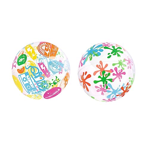 ORFOFE 2St Strandball für Kinder Spielzeug für Kinder kinderspielzeug Beach Accessories Balloon strandspielzeug Spielzeugball Wasserball Originale Strandbälle PVC-Kugel aufblasbarer Ball von ORFOFE