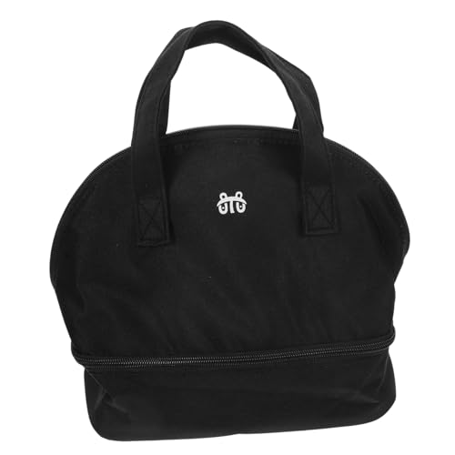 ORFOFE Frische Tasche Tragetasche Für Wein Flaschenhalter Tragerucksack Herren-Einkaufstasche Einkaufstasche Für Frauen Windeltasche Lunchpaketträger Weinkühler Black Polyester von ORFOFE