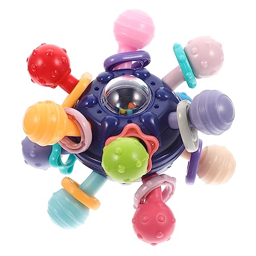 ORFOFE Manhattan Fangball interaktives Spielzeug Kinder Smooth Edges Toy sensorisch Ballspielzeug zum Kauen -Spielzeug- Sinnesspielzeug für Babys Plastik Blue von ORFOFE